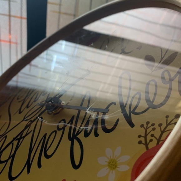 Society 6 Stay Gold Motherf@cker wall clock - Picture 4 of 4